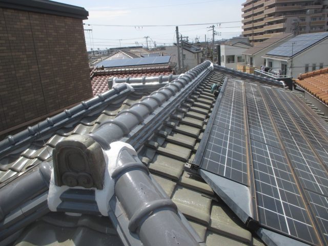 播磨町で棟積み替え工事が終了